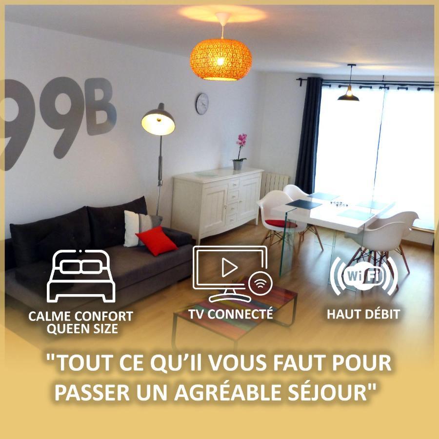 Le 99B Modern Apartment Queen Size Bed Connected Tv Hallennes-lez-Haubourdin Exterior photo